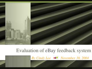 Evaluation of eBay feedback system