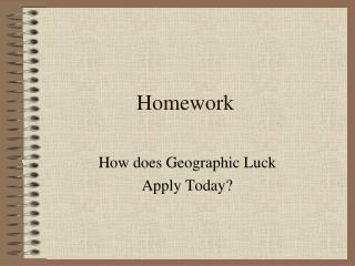 Homework