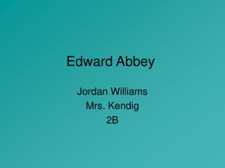 Edward Abbey