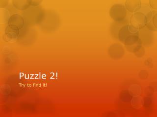 Puzzle 2!