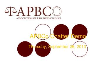 APBCo Chatter Demo