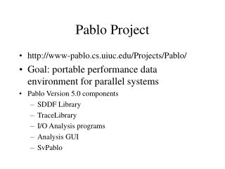Pablo Project