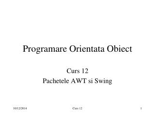 Programare Orientata Obiect