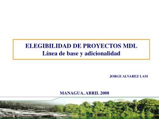 ELEGIBILIDAD DE PROYECTOS MDL Línea de base y adicionalidad