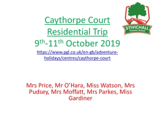 Mrs Price, Mr O’Hara, Miss Watson, Mrs Pudsey, Mrs Moffatt, Mrs Parkes, Miss Gardiner
