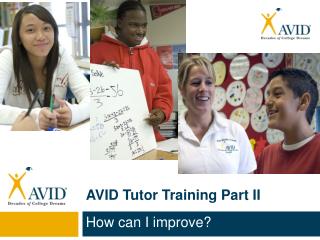 AVID Tutor Training Part II