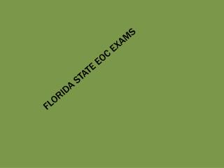 Florida State EOC Exams