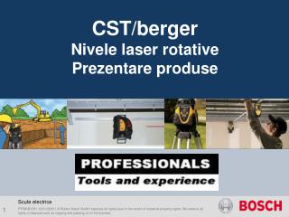 CST/berger Nivele laser rotative Prezentare produse