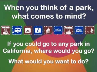 When you think of a park, what comes to mind?