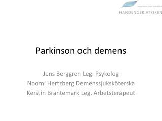 Parkinson och demens