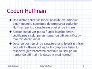 Coduri Huffman