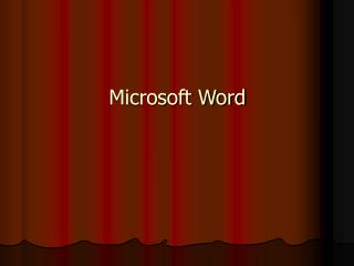 Microsoft Word