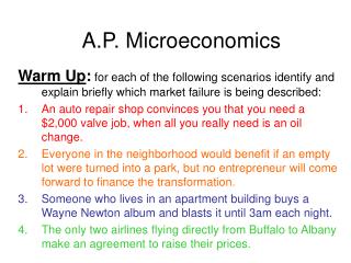 A.P. Microeconomics