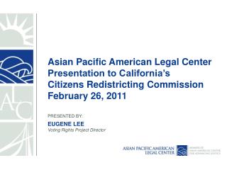 Overview of Asian Pacific American Legal Center (APALC)