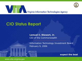 Lemuel C. Stewart, Jr. CIO of the Commonwealth Information Technology Investment Board