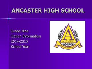 ANCASTER HIGH SCHOOL