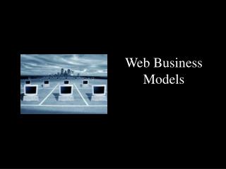 Web Business Models