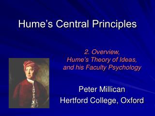 Hume’s Central Principles