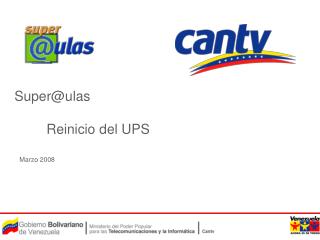 Super@ulas 	Reinicio del UPS