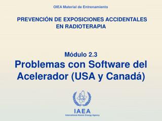 Módulo 2.3 Problemas con Software del Acelerador (USA y Canadá)