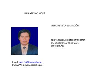 JUAN APAZA CHOQUE