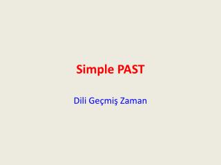 Simple PAST