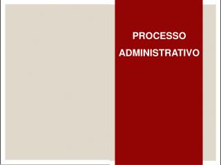 PROCESSO ADMINISTRATIVO