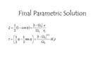 Final Parametric Solution