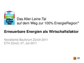 Das Aller-Leine-Tal auf dem Weg zur 100% EnergieRegion +