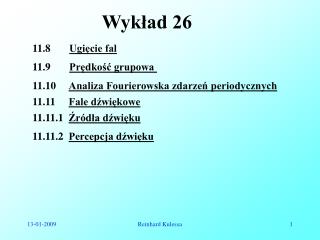 Wykład 26