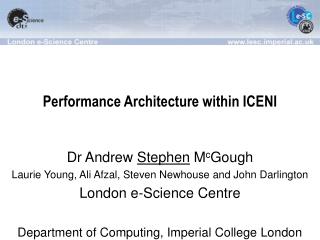 Performance Architecture within ICENI
