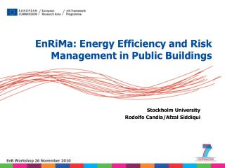 Stockholm University Rodolfo Candia/Afzal Siddiqui