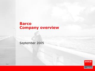 Barco Company overview