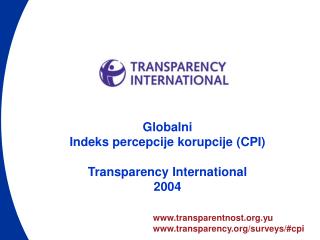 transparentnost.yu transparency/surveys/#cpi