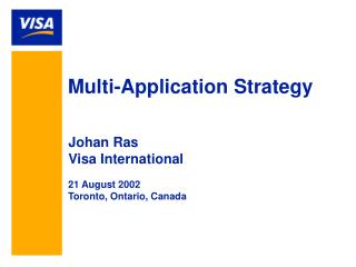Multi-Application Strategy