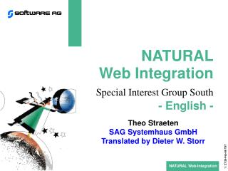 NATURAL Web Integration Special Interest Group South - English -