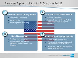 American Express solution for FLSmidth in the US