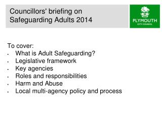 Councillors' briefing on Safeguarding Adults 2014