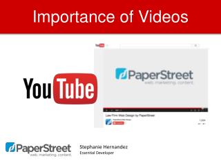 Importance of Videos