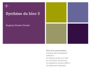 Synthèse du bloc 3 Eugénie Dostie-Goulet