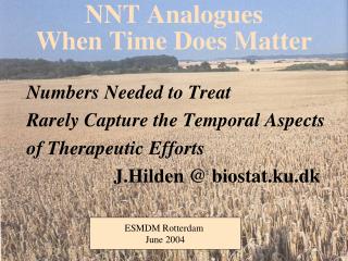 NNT Analogues When Time Does Matter