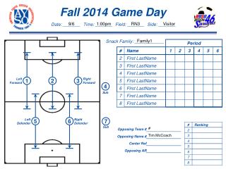 Fall 2014 Game Day