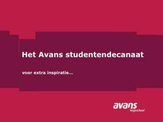 Het Avans studentendecanaat