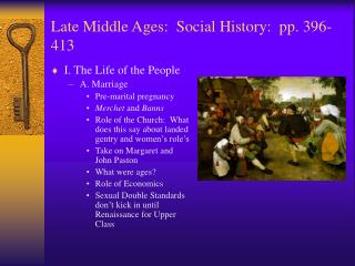 Late Middle Ages: Social History: pp. 396-413