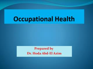 Occupational Health