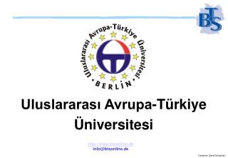 Uluslararası Avrupa-Türkiye Üniversitesi