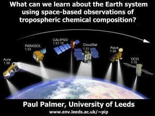 Paul Palmer, University of Leeds env.leeds.ac.uk/~pip