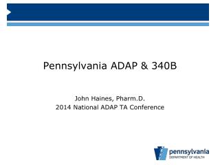 Pennsylvania ADAP &amp; 340B