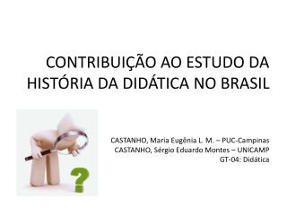 A palavra didática ingressa no léxico português em meados do século XIX .