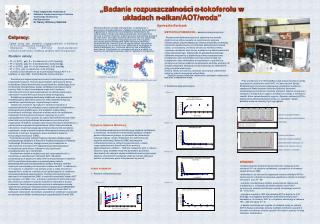 „Badanie rozpuszczalności α -tokoferolu w układach n-alkan/AOT/woda” Agnieszka Bartczak